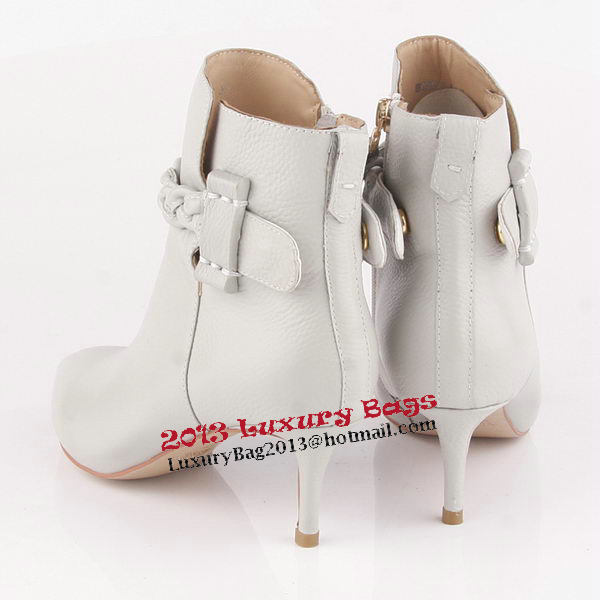 Valentino Ankle Boots 65MM Heels Sheepskin Leather VT189 Grey