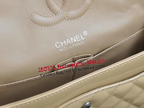 Chanel 2.55 Series Bag Apricot Sheepskin Leather CHA1112 Silver