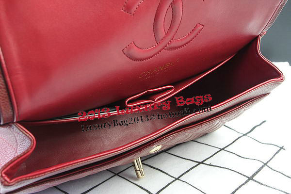 Chanel 2.55 Series Bags Burgundy Cannage Pattern Leather CFA1112 Gold