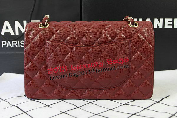 Chanel 2.55 Series Bags Burgundy Cannage Pattern Leather CFA1112 Gold