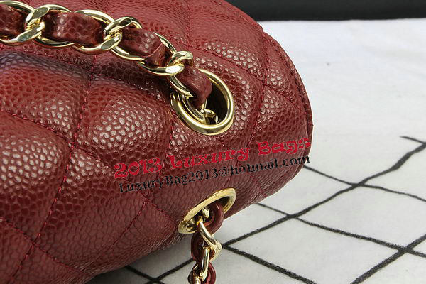 Chanel 2.55 Series Bags Burgundy Cannage Pattern Leather CFA1112 Gold