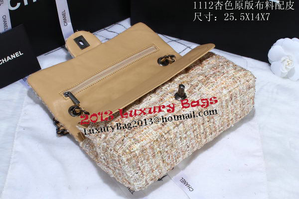 Chanel 2.55 Series Flap Bags Fabric CHA1112 Apricot