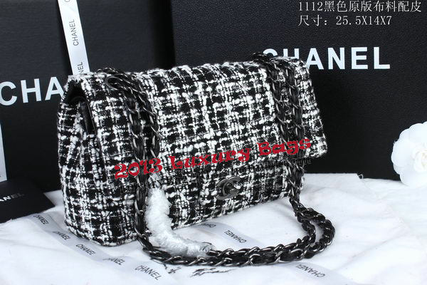 Chanel 2.55 Series Flap Bags Fabric CHA1112 Black