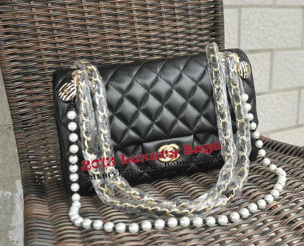 Chanel 2.55 Series Bags Sheepskin Leather A1112P Black