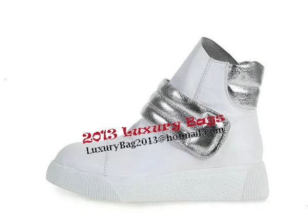 Alexander McQueen Sheepskin Leather Casual Shoes MCQ248 White