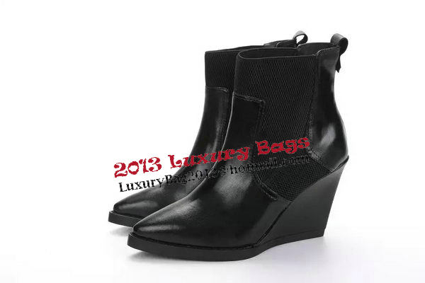 Alexander Wang Sheepskin Leather Ankle Boot AW092 Black