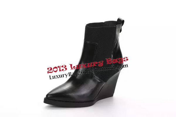 Alexander Wang Sheepskin Leather Ankle Boot AW092 Black