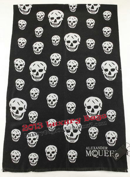 Alexander McQueen Scarves Cashmere MCQ04 Black