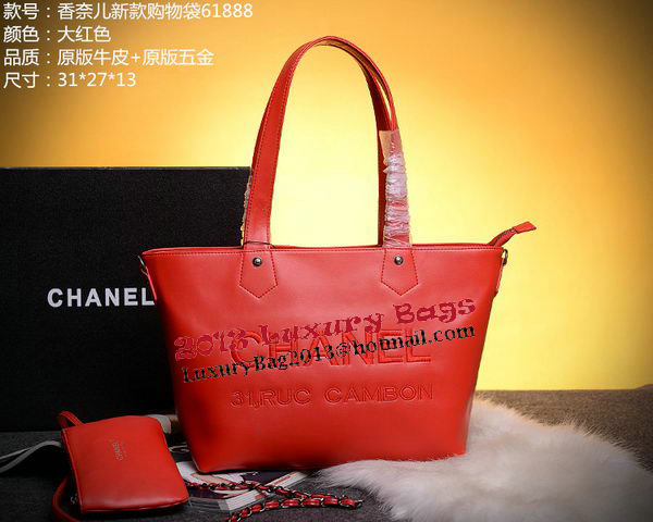 Chanel 31 Ruc Cambon Tote Bag A61888 Red