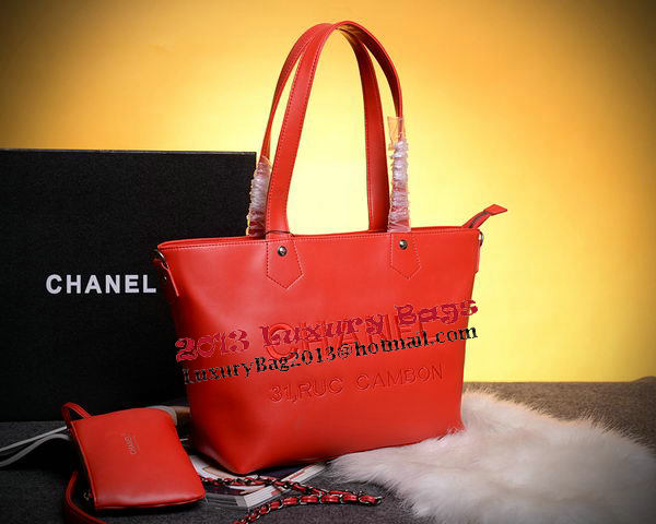 Chanel 31 Ruc Cambon Tote Bag A61888 Red