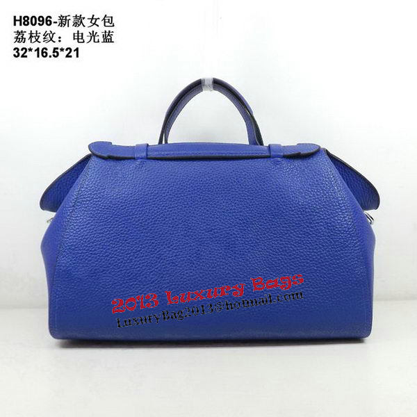 Hermes Oxer Top Handle Messenger Bag H8096 Blue