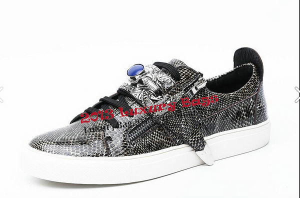 Giuseppe Zanotti Casual Shoes Snake Leather GZ0375 Grey