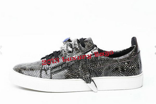 Giuseppe Zanotti Casual Shoes Snake Leather GZ0375 Grey