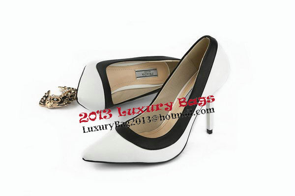 Prada Sheepskin Leather Pump PD339 White