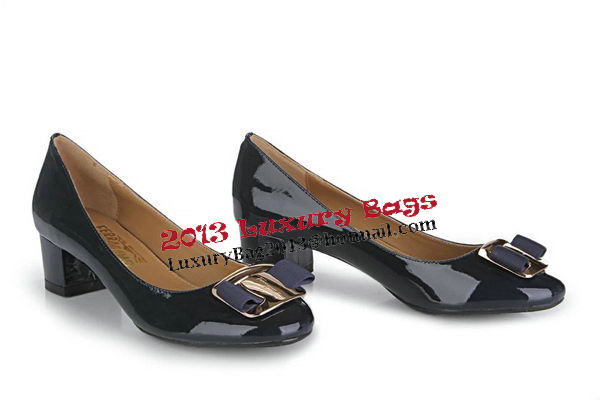 Salvatore Ferragamo Patent Leather Pump FL0488 Royal