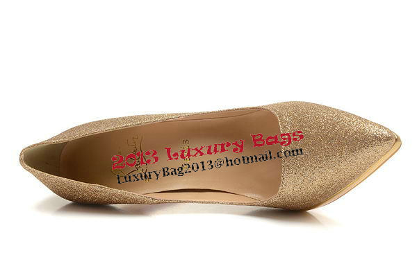 Christian Louboutin 120mm Pump Satin CL1484 Gold