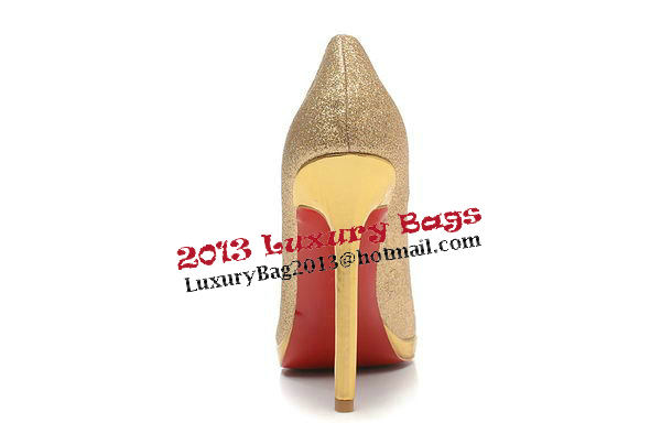 Christian Louboutin 120mm Pump Satin CL1484 Gold