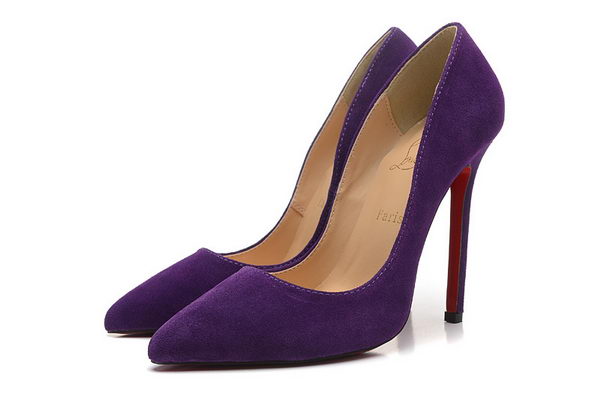 Christian Louboutin 120mm Pump Suede Leather CL1456 Purple