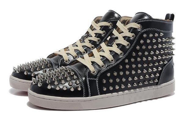 Christian Louboutin Casual Shoes Calfskin Leather CL881 Black