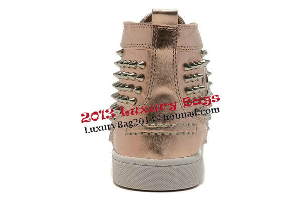 Christian Louboutin Casual Shoes Sheepskin Leather CL877 Gold