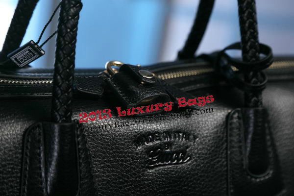 Gucci Carry-on Duffle Bag Calfskin 325791 Black