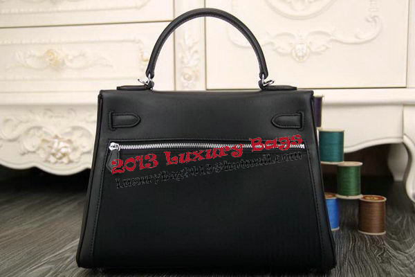 Hermes Kelly Lakis Tote Bag H3658 Black