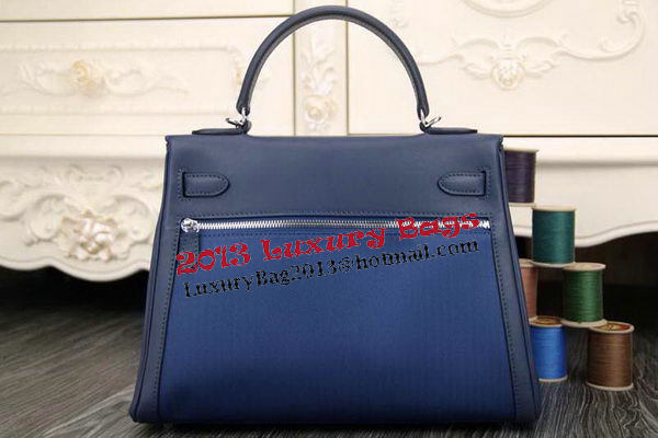 Hermes Kelly Lakis Tote Bag H3658 Blue