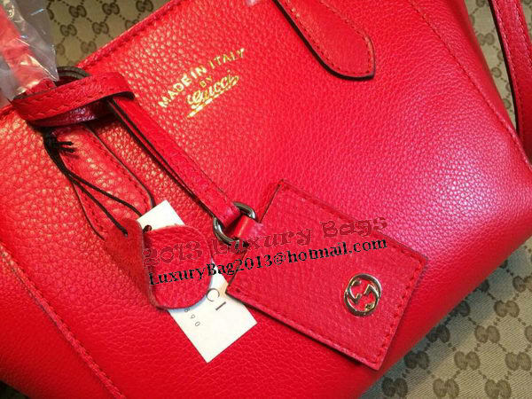 Gucci Swing mini Leather Top Handle Bag 368827 Red