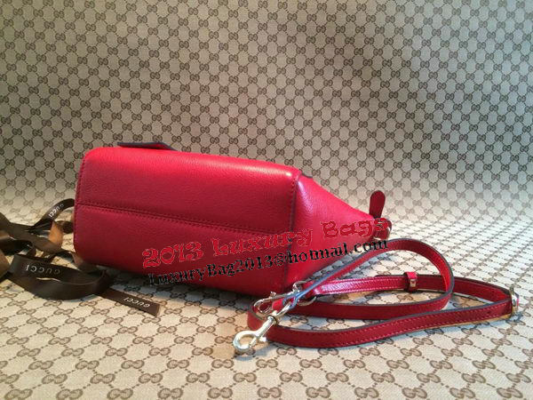 Gucci Swing mini Leather Top Handle Bag 368827 Red