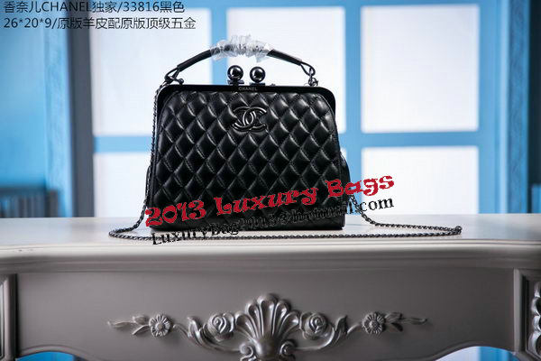 Chanel Original Leather Shoulder Bag A33816 Black