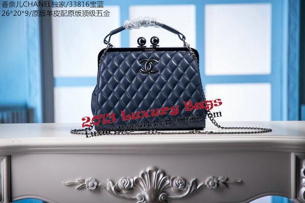 Chanel Original Leather Shoulder Bag A33816 Royal