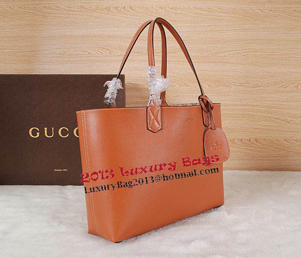 Gucci Reversible GG Leather Tote Bag 368568 Wheat