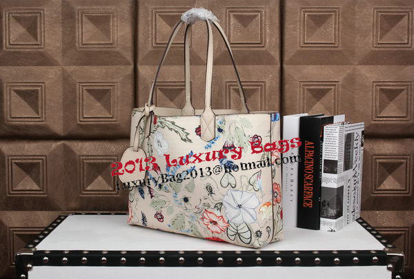 2015 Gucci Reversible GG Leather Tote Bag 368568 White