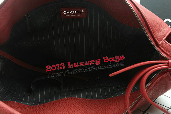 Chanel Top Original Leather Hobo Bag A92170 Red