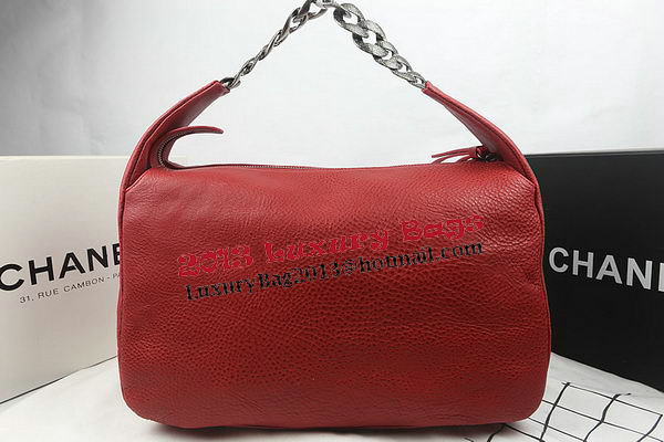 Chanel Top Original Leather Hobo Bag A92170 Red