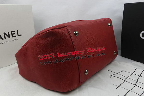 Chanel Top Original Leather Hobo Bag A92170 Red