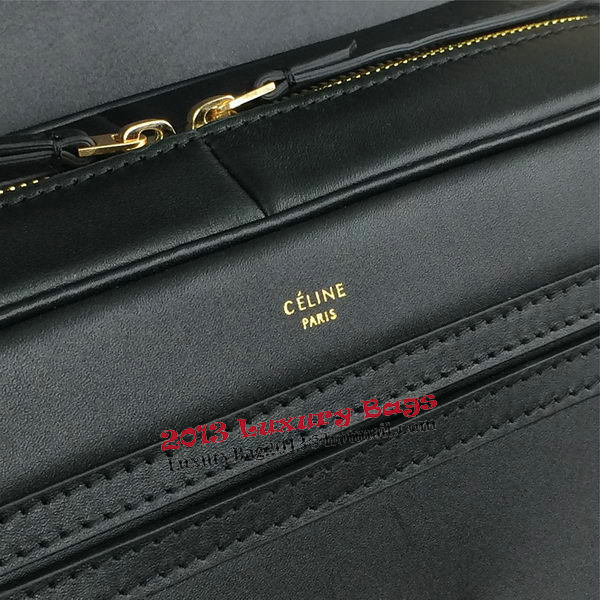 Celine Top Handle Bag Original Leather C20135L Black