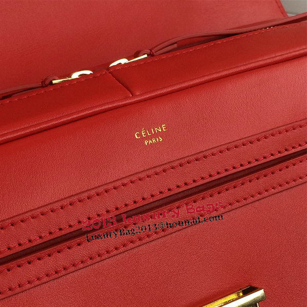 Celine Top Handle Bag Original Leather C20135L Red