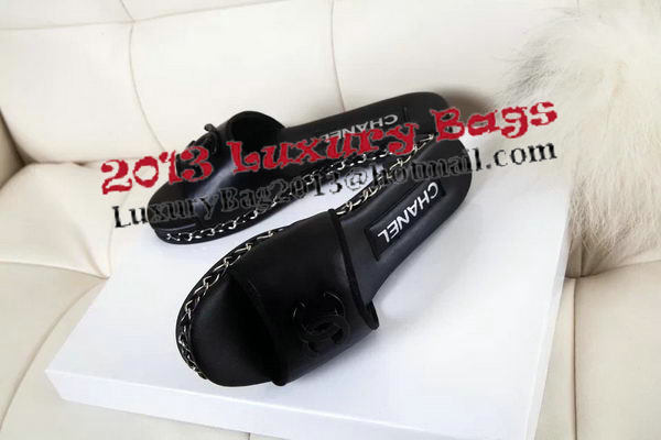 Chanel Villus Slippers CH1011YZM Black