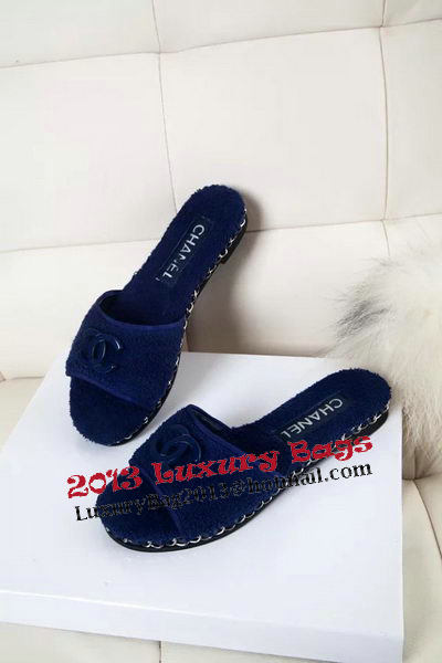 Chanel Villus Slippers CH1011YZM Blue