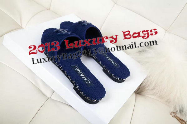 Chanel Villus Slippers CH1011YZM Blue