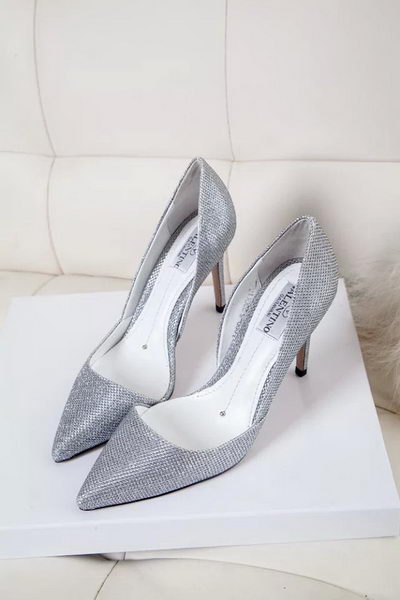 Valentino Leather 70mm Pump VT326YZM Silver