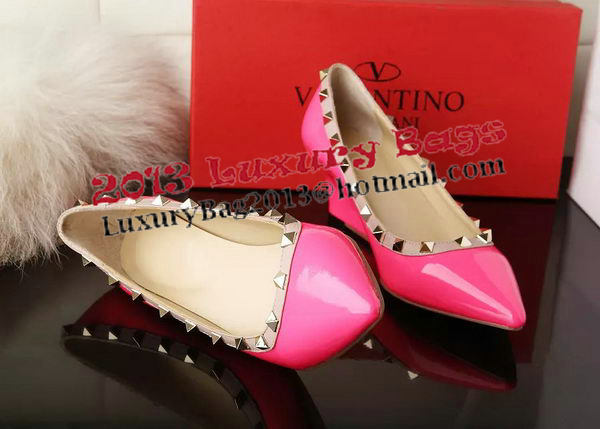 Valentino Patent Leather Rivet 65mm Pump VT280YZM Rose