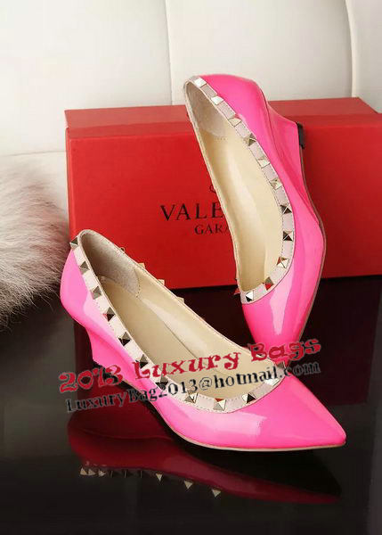 Valentino Patent Leather Rivet 65mm Pump VT280YZM Rose