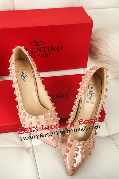 Valentino Patent Leather Rivet 65mm Pump VT288YZM Pink