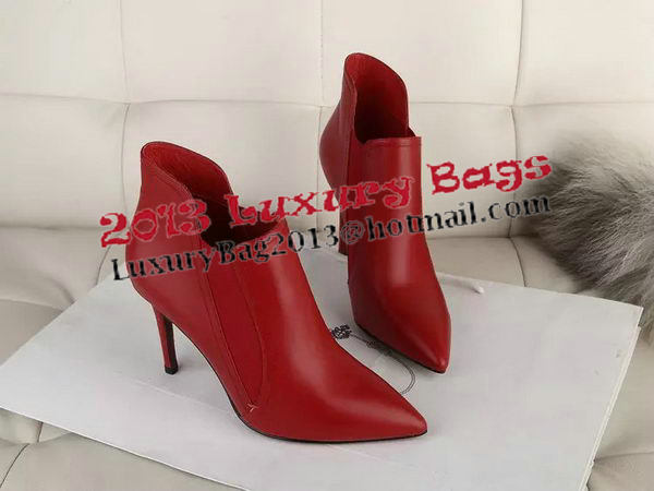 Valentino Sheepskin Leather Ankle Boot VT342YZM Red