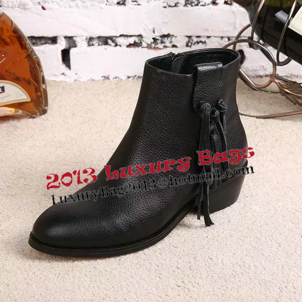 Valentino Sheepskin Leather Ankle Boot VT349YZM Black