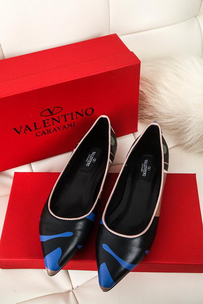 Valentino Sheepskin Leather Flat VT332YZM Blue