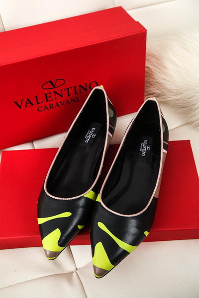 Valentino Sheepskin Leather Flat VT332YZM Green