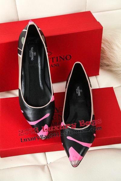 Valentino Sheepskin Leather Flat VT332YZM Rose